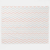 Zig-Zag Blanket in Soft Colors フリースブランケット (正面(横))