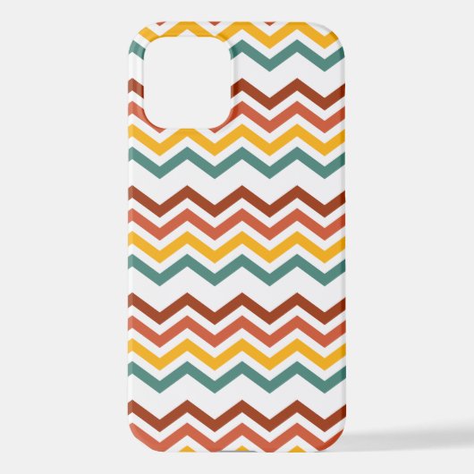 Zig Zag Boho Groove Phone Case – Modern, Trendy iPhoneケース (裏面)