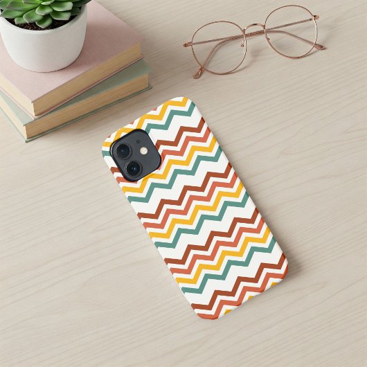 Zig Zag Boho Groove Phone Case – Modern, Trendy iPhoneケース
