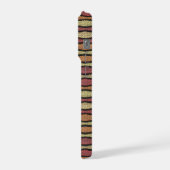 Zig Zag Cloth Look Case iPhoneケース (左側面)