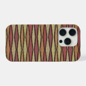 Zig Zag Cloth Look Case iPhoneケース (裏面横)