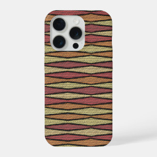 Zig Zag Cloth Look Case iPhone 15 Proケース
