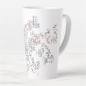 Zig Zag Doodlebug latte mug カフェラテマグ (右アングル)