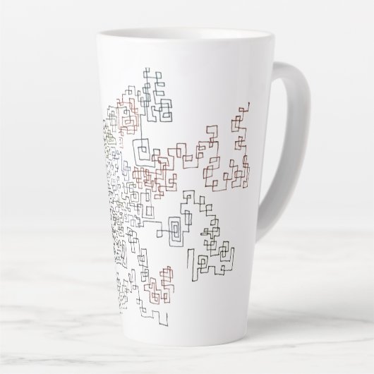 Zig Zag Doodlebug latte mug カフェラテマグ (右アングル)