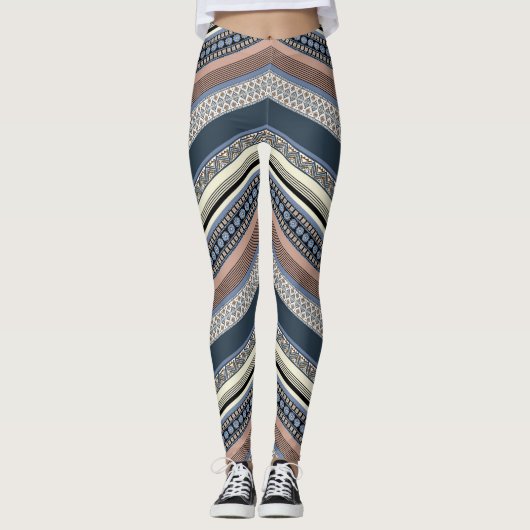 Zig Zag Pattern Leggings レギンス (正面)