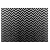 ZIGGパターン – グレーのグラデーション+背景。 カッティングボード (正面)