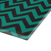 ZIGGパターン – 黒+背景とアイディア カッティングボード (角)