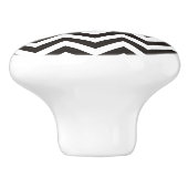 ZIGGパターン – 黒+背景と文字 セラミックノブ (側面)