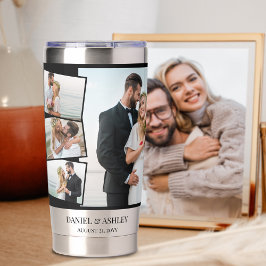 Zigg Montage結婚との7枚のフォトコラージュ 保温保冷タンブラー