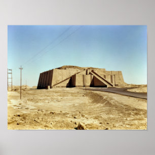 zigguratの北東正面、紀元前のc.2100 ポスター
