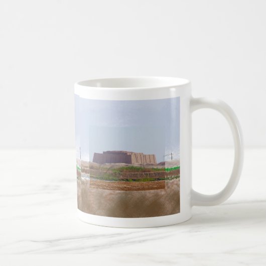 Ziggurat of Ur Impressionist Art Mug コーヒーマグカップ (右)