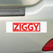 Ziggyのスタンプ バンパーステッカー (車上)