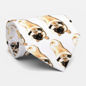 Ziggyのパグのタイ! ネクタイ (ロール)