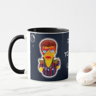 Ziggy StarDuckのゴムアヒル マグカップ