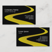 ZigZagパス – シンバルパス – 黒 名刺 (正面/裏面)