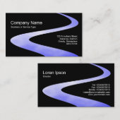 ZigZagパス – 空の鏡パス – 黒 名刺 (正面/裏面)