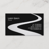 ZigZagパス – 黒(金ゴールドカード)の白（シェーディング） 名刺 (裏面)