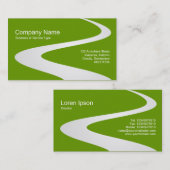 ZigZagパス – 669900の白（シェーディング） 名刺 (正面/裏面)