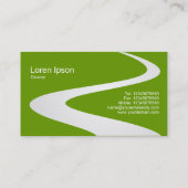 ZigZagパス – 669900の白（シェーディング） 名刺 (裏面)