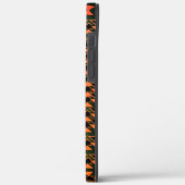 ZigZag三角形と幾何学的なオレンジ色からセピア色 Case-Mate iPhoneケース (裏面 / 左)