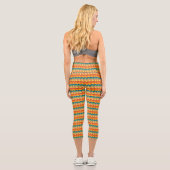 zigzag stripes  カプリレギンス (裏面)