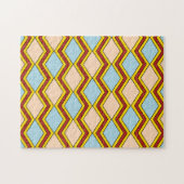 Zigzags and Diamonds Abstract Art ジグソーパズル (横)