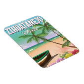 Zihuatanejoメキシコビーチバケーションポスター マグネット (右側)