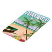 Zihuatanejoメキシコビーチバケーションポスター マグネット (左側)