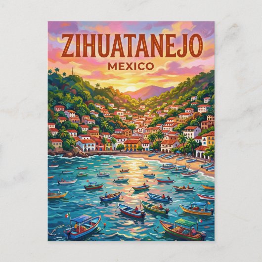 Zihuatanejo Mexico ポストカード (正面)