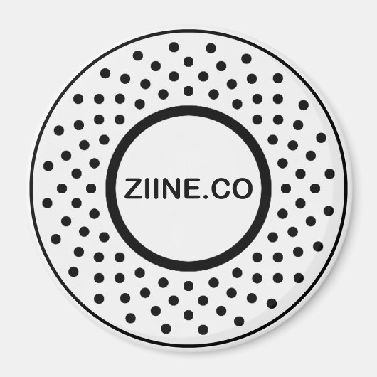 Ziine.co大型丸磁石 マグネット (正面)