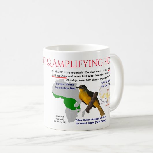 Zikaのリザーバー&アンプMug by RoseWrites コーヒーマグカップ (正面右)