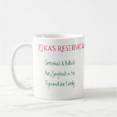 Zikaのリザーバー&アンプMug by RoseWrites コーヒーマグカップ (左)