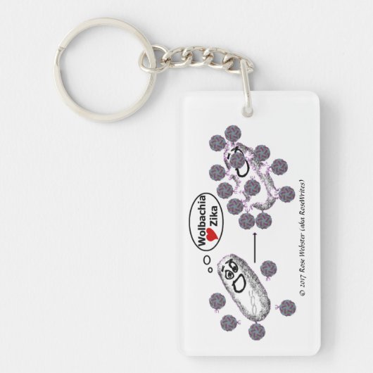 Zikaの両面キーチェーンをRoseWritesで再考 キーホルダー (正面)