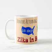 Zika in Blood 101日Mug by RoseWrites コーヒーマグカップ (左)