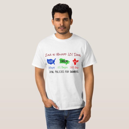 Zika in Blood 101 Shirt by RoseWrites Tシャツ (正面フル)