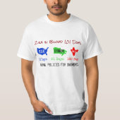 Zika in Blood 101 Shirt by RoseWrites Tシャツ (正面)