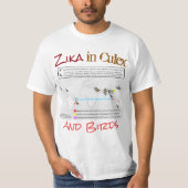 Zika in Culex and Birds by RoseWrites Tシャツ (正面)