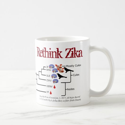Zika Mug by RoseWritesを再考 コーヒーマグカップ (右)