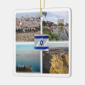 zIL006 TEL AVIVエルサレム，イスラエル， セラミックオーナメント (左)