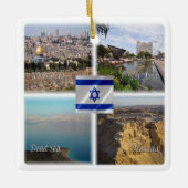 zIL006 TEL AVIVエルサレム，イスラエル， セラミックオーナメント (正面)
