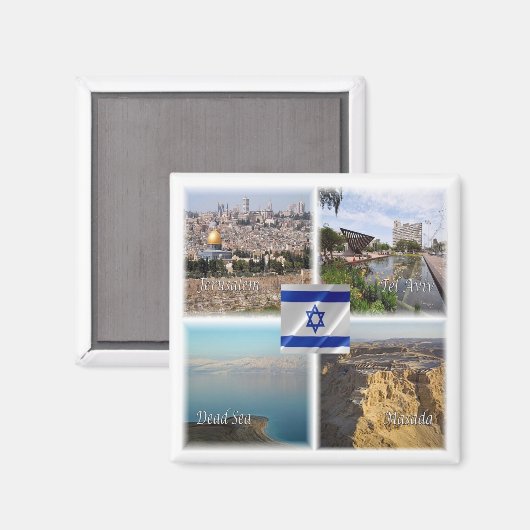 zIL006 TEL AVIVエルサレム,イスラエル,冷蔵庫 マグネット (正面/裏面)