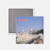 zIL012 WESTERN WOLLエルサレム,イスラエル,冷蔵庫 マグネット (正面/裏面)