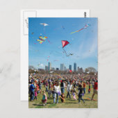 Zilker公園凧のフェスティバル3 -オースティンテキサス州 ポストカード (正面/裏面)