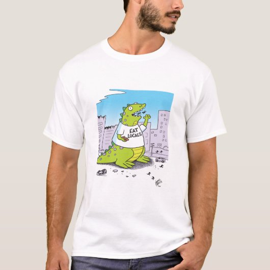 Zilla Eat Locals Tシャツ (正面)