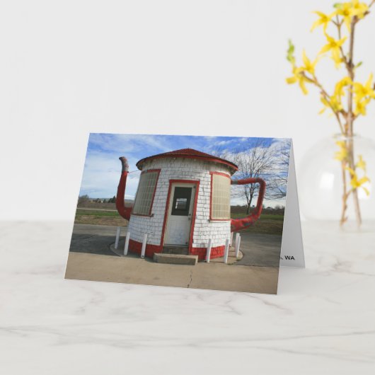 Zillah Teapot Domeの給油所 カード (黄色い花)