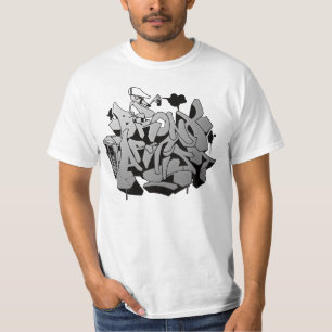ZIMADによるブロンクスの芸術家の落書きのTシャツ Tシャツ