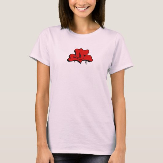 ZIMADの赤い泡Zワイシャツ Tシャツ (正面)