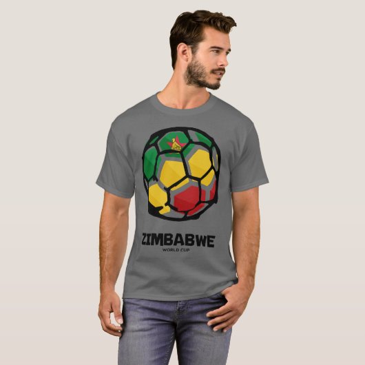 Zimbabwe Country Flag Tシャツ (正面フル)
