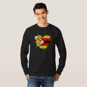 Zimbabwe Flag I love It is in my DNA  Zimbabweans Tシャツ (正面フル)