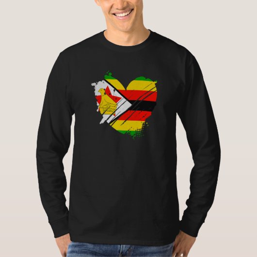 Zimbabwe Flag I love It is in my DNA  Zimbabweans Tシャツ (正面)